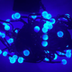 Гирлянда светодиодная Жемчуг на елку 50 LED 5м переходник черный провод Синий - изображение 3