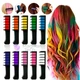 Набір крейди для волосся 10 шт Hair chalk Різнокольорові барвники для дітей та дорослих Безпечні - зображення 2