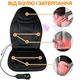 Масажна накидка на крісло автомобіля 3D Massager Чорна від мережі прикурювача з пультом ДУ - зображення 2