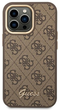 Etui plecki Guess 4G Vintage Gold Logo do Apple iPhone 14 Pro Max Brown (3666339065270) - obraz 2