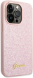 Панель Guess Glitter Script для Apple iPhone 14 Pro Max Рожевий (3666339065072) - зображення 3