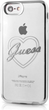 Панель Guess Signature Hearts для Apple iPhone 7 Сріблястий (3700740386538) - зображення 1