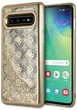 Панель Guess 4G Peony Liquid Glitter для Samsung Galaxy S10 Золотий (3700740450925) - зображення 1