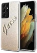 Панель Guess Glitter Gradient Script для Samsung Galaxy S21 Ultra Золотий (3700740495964) - зображення 2