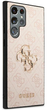 Панель Guess 4G Big Metal Logo для Samsung Galaxy S22 Ultra Рожевий (3666339046736) - зображення 3