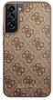 Etui plecki Guess 4G Metal Gold Logo do Samsung Galaxy S22 Brown (3666339042714) - obraz 2