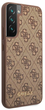 Etui plecki Guess 4G Metal Gold Logo do Samsung Galaxy S22 Brown (3666339042714) - obraz 3