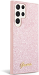 Панель Guess Glitter Script для Samsung Galaxy S23 Ultra Рожевий (3666339117337) - зображення 3