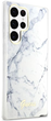 Etui plecki Guess Marble do Samsung Galaxy S23 Ultra White (3666339117429) - obraz 3