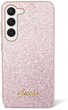 Etui plecki Guess Glitter Script do Samsung Galaxy S23 Plus Pink (3666339117320) - obraz 2