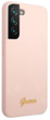 Etui plecki Guess Silicone Script Metal Logo do Samsung Galaxy S23 Plus Pink (3666339115036) - obraz 4