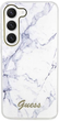 Etui plecki Guess Marble do Samsung Galaxy S23 Plus White (3666339117412) - obraz 3