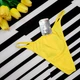 Трусики стрінги дівочі Aojiashi S жовті (0244Ж) - изображение 1