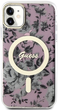 Панель Guess Flower MagSafe для Apple iPhone 11 Рожевий (3666339126711) - зображення 1