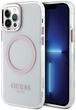 Панель Guess Metal Outline Magsafe для Apple iPhone 12/12 Pro Рожевий (3666339169961) - зображення 1