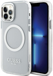 Панель Guess Metal Outline Magsafe для Apple iPhone 12/12 Pro Сріблястий (3666339169947) - зображення 1