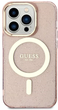 Etui plecki Guess Glitter Gold MagSafe do Apple iPhone 14 Pro Pink (3666339125882) - obraz 2