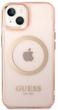 Etui plecki Guess Gold Outline Translucent MagSafe do Apple iPhone 14 Plus Pink (3666339069674) - obraz 2