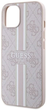 Панель Guess 4G Printed Stripes MagSafe для Apple iPhone 14 Plus Рожевий (3666339119881) - зображення 3