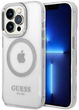 Панель Guess Metal Outline Magsafe для Apple iPhone 14 Pro Max Сріблястий (3666339069858) - зображення 1