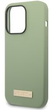 Etui plecki Guess Silicone Logo Plate MagSafe do Apple iPhone 14 Pro Max Khaki (3666339070496) - obraz 3