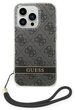 Etui plecki Guess 4G Print Strap do Apple iPhone 14 Pro Max Black (3666339093822) - obraz 2