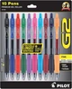 Набор цветных гелевых ручек PILOT G2 Premium Gel Pens 0.7 мм 10 шт (‎31236) - изображение 1