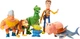 Игровой набор из 7 фигурок Disney Pixar Toy Story Вуди, Рекс, Акула, Рокки Гибралтар, Спиралька, Хэмм, Пришелець (HNN48) - изображение 2