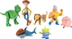Игровой набор из 7 фигурок Disney Pixar Toy Story Вуди, Рекс, Акула, Рокки Гибралтар, Спиралька, Хэмм, Пришелець (HNN48) - изображение 3