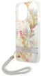 Панель Guess Flower Strap для Apple iPhone 14 Pro Фіолетовий (3666339093938) - зображення 3