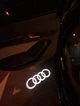 Підсвічування дверей з логотипом авто Audi (Ауді). Підсвічування в двері led White - зображення 2