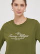 Лонгслів довгий жіночий Tommy Hilfiger WW0WW40292-Green XL Зелений (8720645372912) - зображення 3