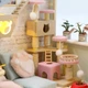 3D Интерьерный конструктор DIY House Румбокс Hongda craft «Котики и кофе»‎ + Защитный купол (M2111) - изображение 12