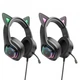 Наушники Hoco w107 Cute Cat Black - изображение 5