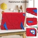 Чехол STR Spider Apple iPad 6 (2018) 9.7" экран детский с подставками Spiderman Red/Blue - изображение 8