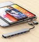 USB хаб Deepfox 2217TU Type C/Type A 7 портів алюмінієвий hub концентратор - зображення 3