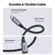 Кабель подовжувач UGREEN US372 USB Type C 3.1 Gen 2 PD100W 4K/60Hz 10Gbps 5A 0.5m Black (80810) - изображение 8