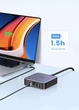Настільний зарядний пристрій UGREEN CD271 GAN 200W подовжувач PPS 4 x USB Type C 2 x USB-A для MacBook Pro Grey (40914) - зображення 13