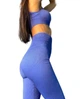 Леггинсы в рубчик с моделирующим швом сзади Leggings Rib Amparo Blue L/XL Синие - изображение 4
