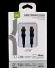 Кабель Type-C to Type-C DC (CL-23B) 60W черный - изображение 2