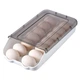 Контейнер для зберігання яєць Egg Storage Box, пластиковий лоток на 14шт. з прозорою кришкою, Білий - зображення 1