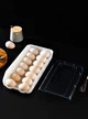 Контейнер для зберігання яєць Egg Storage Box, пластиковий лоток на 14шт. з прозорою кришкою, Білий - зображення 8