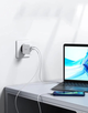 Зарядний пристрій UGREEN CD170 38W USB/Type-C білий - зображення 4