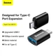 Переходник Baseus Ingenuity Series Mini OTG Adaptor Type-C to USB-A 3.1 скорость 10Gbps - изображение 5