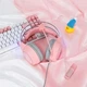 Ігрові дротові навушники Onikuma X15 Pro з висувним мікрофоном, шумопоглинанням та LED підсвіткою Рожевий - зображення 8