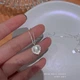 Ожерелье с сердцем Love серебристое - изображение 2