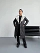 Женское зимнее стеганое пальто с меховым воротником K&ML XS - S ( 42 - 44 ) Черный ( 36 - 01 ) - изображение 5