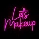 Неоновая LED вывеска Let's Makeup для парикмахерской, салон красоты 32x42 см USB - изображение 3