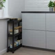 Візок чорний 54x18x71cm Ikea VESKEN 604.712.24 - зображення 2