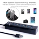 USB-хаб 7 port 3.0 USB HUB Super speed 30см 5Gbps концентратор Black - зображення 2